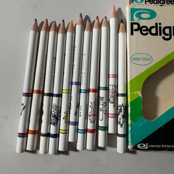 Vintage Pedigree 12 Pencils Art Crayons with Kellogg's Characters Non-Toxic43 - Picture 5 of 11